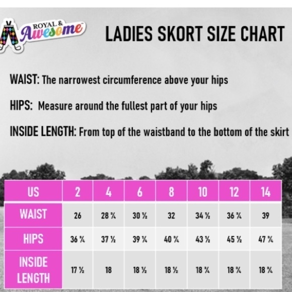 ROYAL & AWESOME Golf Plaid Athletic Skort  built-in elastic short Women’s size… - Picture 8 of 11